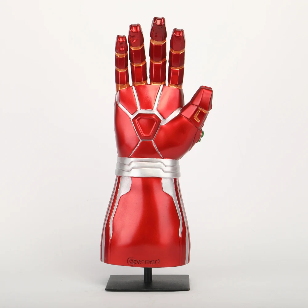 Мстители: Endgame Infinity Gauntlet светодиодные перчатки Железного человека латексная