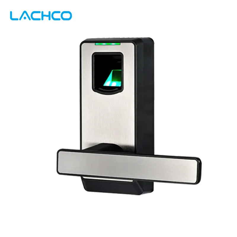 LACHCO отпечатков пальцев Дверной замок биометрический электронный с DeadBolt Keyless Smart
