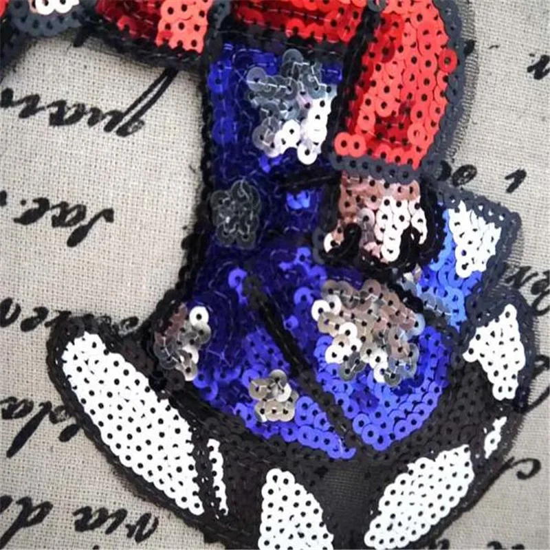 Sequins 30cm Women Logo Patch Embroidered Sticker Patches For Clothing Deal With It Clothes Fabric Badges Motif Applique | Дом и сад