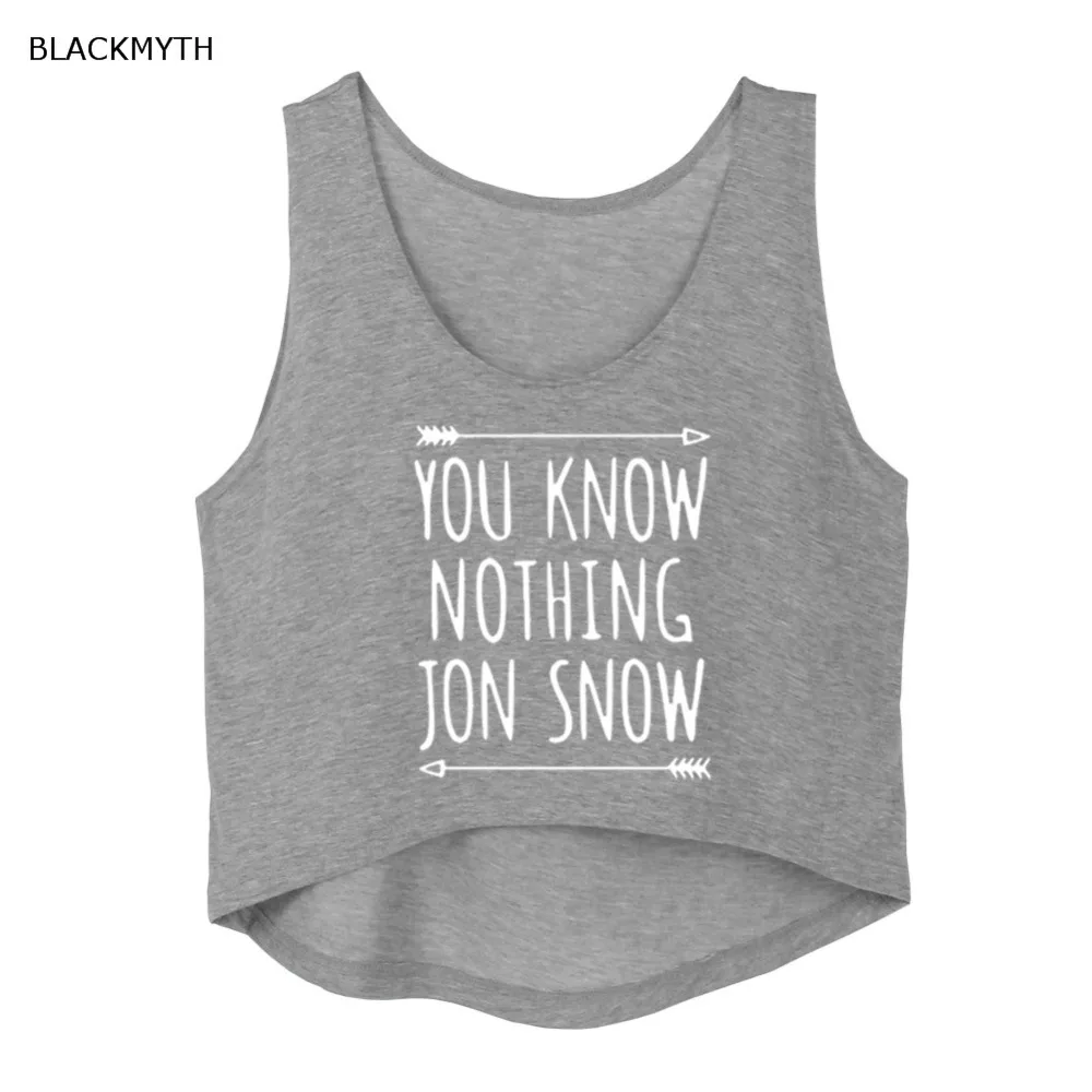 BLACKMYTH Новая женская футболка YOU Now NOTHING JON SNOW принт хлопок забавная хипстерская