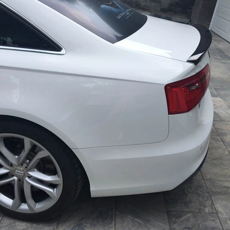 C7 A6 спойлер S6 стиль спойлер из углеволокна задний багажник крыло для Audi A6 C7/4G 2012-UP подходит 4-двери только для седана