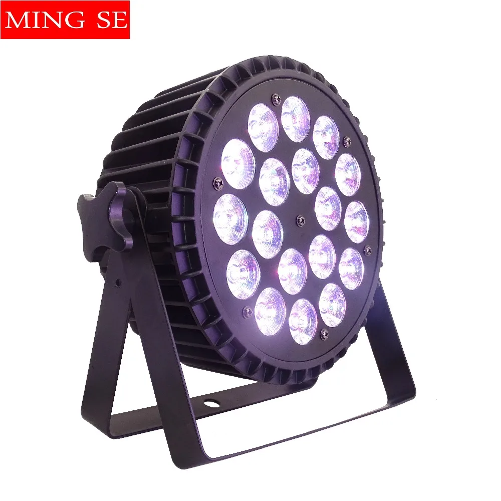 4 шт./лот 18x18 Вт RGBWA UV 6в1 Led Par Светильник 18x12 Вт RGBW 4 в 1 Алюминиевый мойщик стен диско светильник свадебный сценический светильник ing