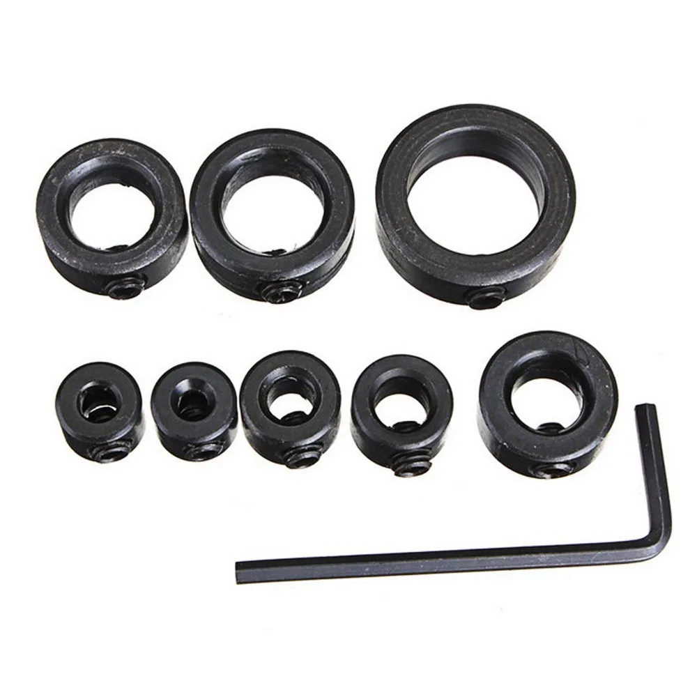 8Pcs Durable Woodworking Drill Bit Depth Stop Collars Ring Positioner Locator-3 4 5 6 8 10 12 16mm | Инструменты