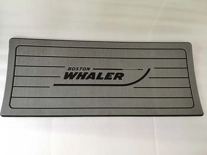 Лодка руля станция Pad EVA серый Тиковый настил с логотипом Бостон Whaler 406 мм x 991 13 16