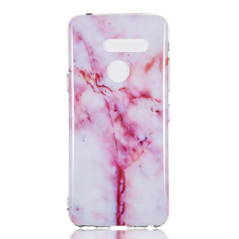 HEMASOLY Case For LG G8 Silicone Luxury Marble Pattern Soft TPU Back Cover |