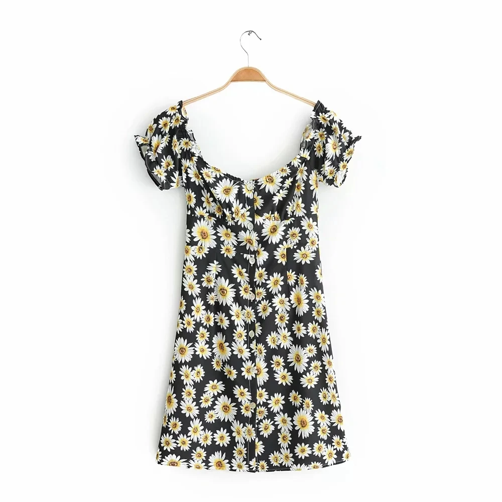 Новинка сексуальный сарафан с квадратным воротником Пляжная уличная одежда