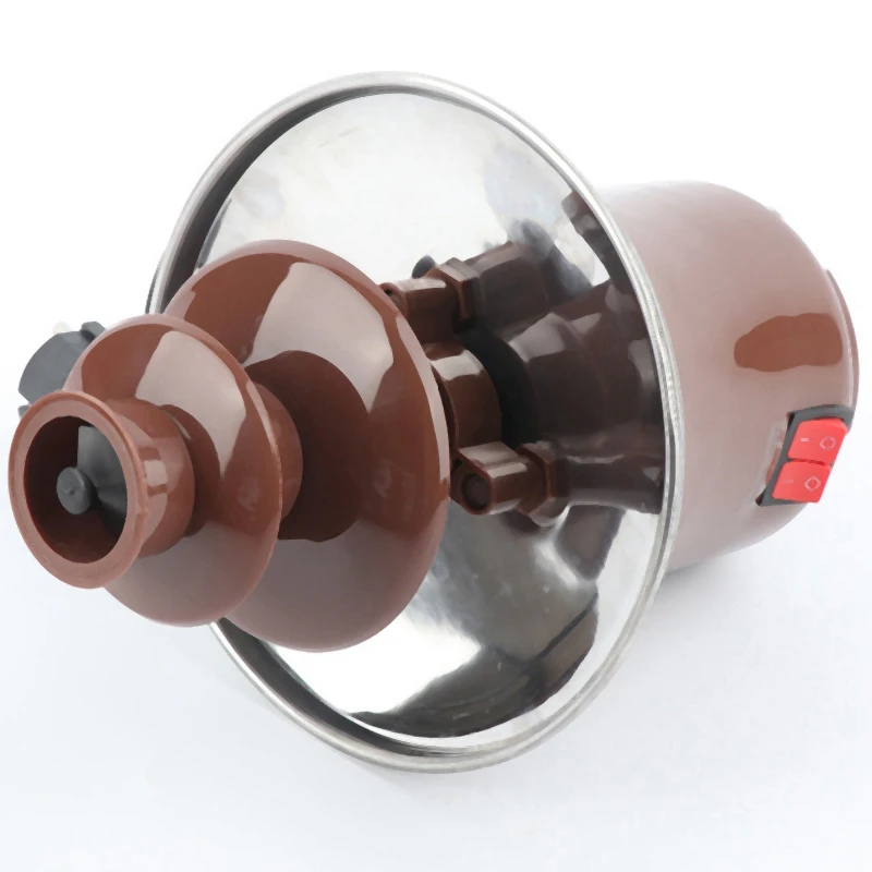 Новый мини фонтан для шоколада трехслойный креативный шоколадный плавильный