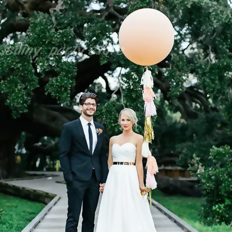 10 Stück 36 Zoll Riesenballons Hochzeit Geburtstag Party Dekoration 90 cm Gelb Rosa Rot Runder Ballon Valentinstag Heliumballon – Detail 9