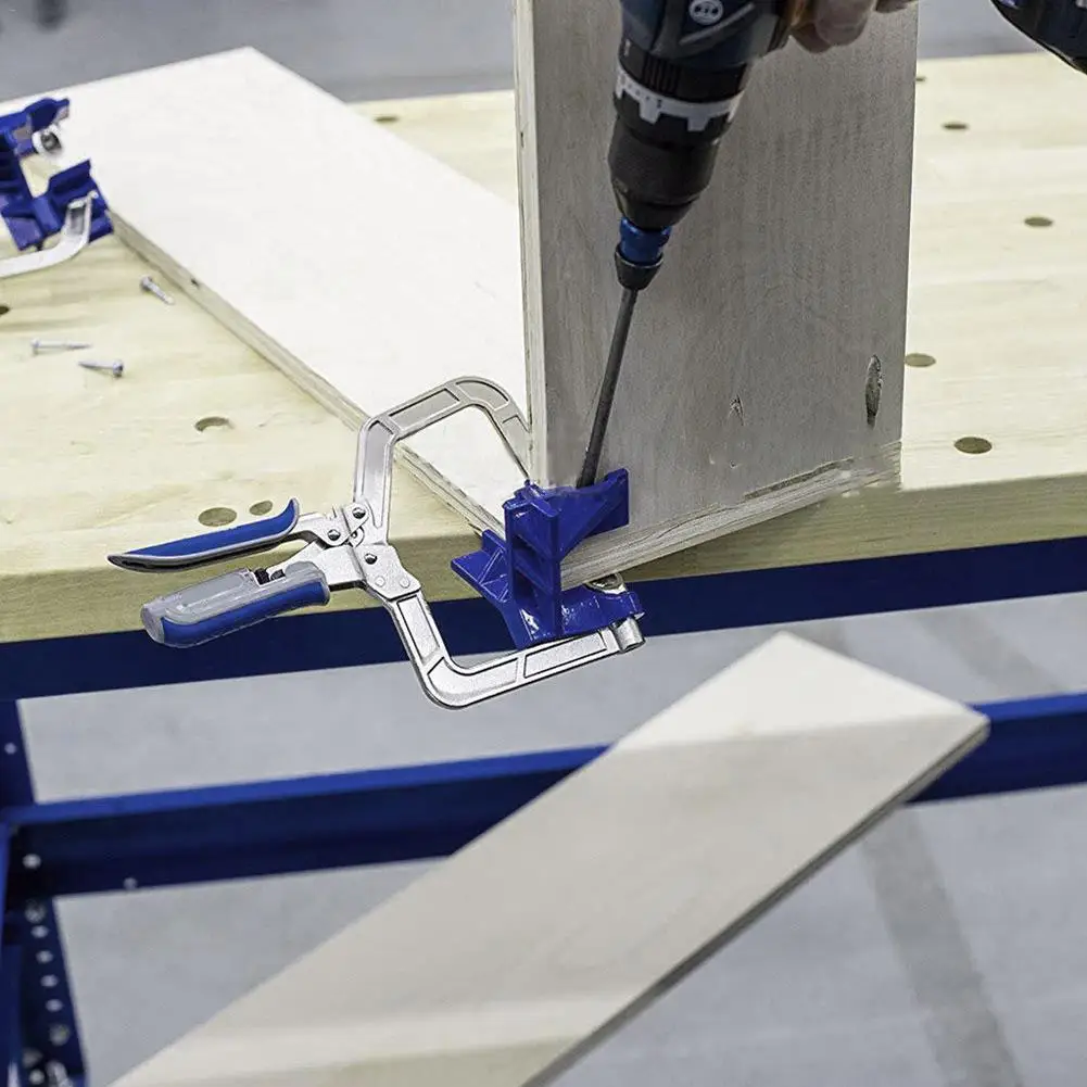 1 шт. прямоугольный разъем (под углом 90 градусов) Деревообработка Зажим рамка для