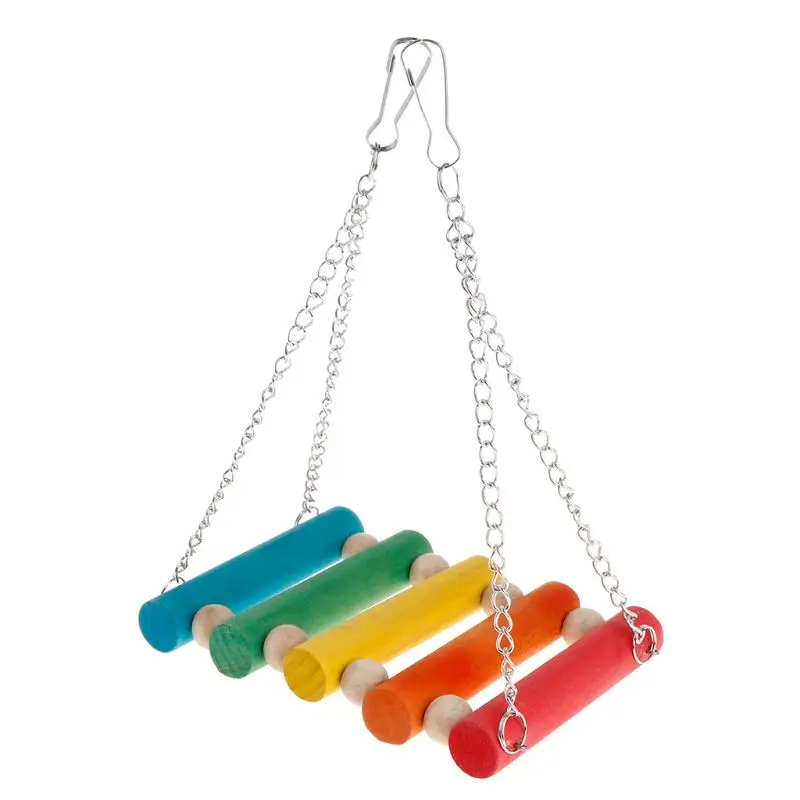 

Pet Bird Parrot Parakeet Cockatiel Cage Hammock Swing Toys Hanging Toy D