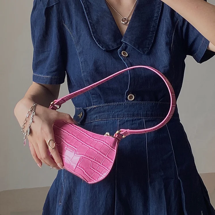 

Fashion women messenger bag small rose candy color female handbag baguette girl shoulder bag cute summer spring fjuii23