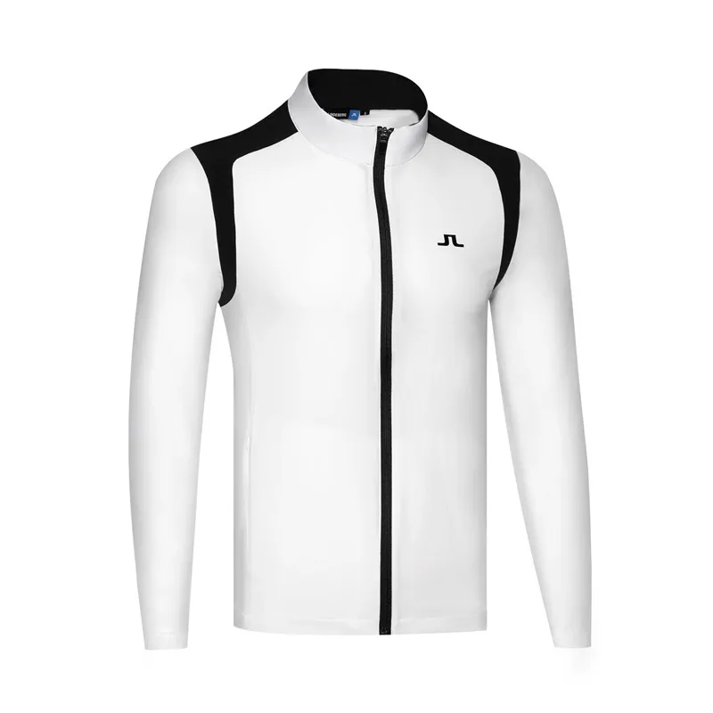 White K Мужская спортивная куртка для гольфа 3 цвета одежда для гольфа s-xxl выбрать одежду для гольфа для отдыха - Color: White