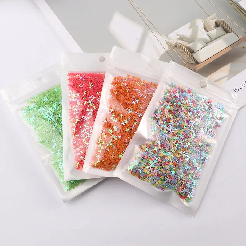 Пайетки 4 мм крестообразные Блестки для дизайна ногтей женские маникюрные