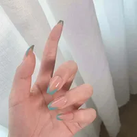 24 шт., накладные ногти для французского маникюра