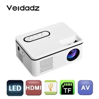 veidadz s361 portable mini led projector hdmi compatible hd 1080p video home media player built in speaker