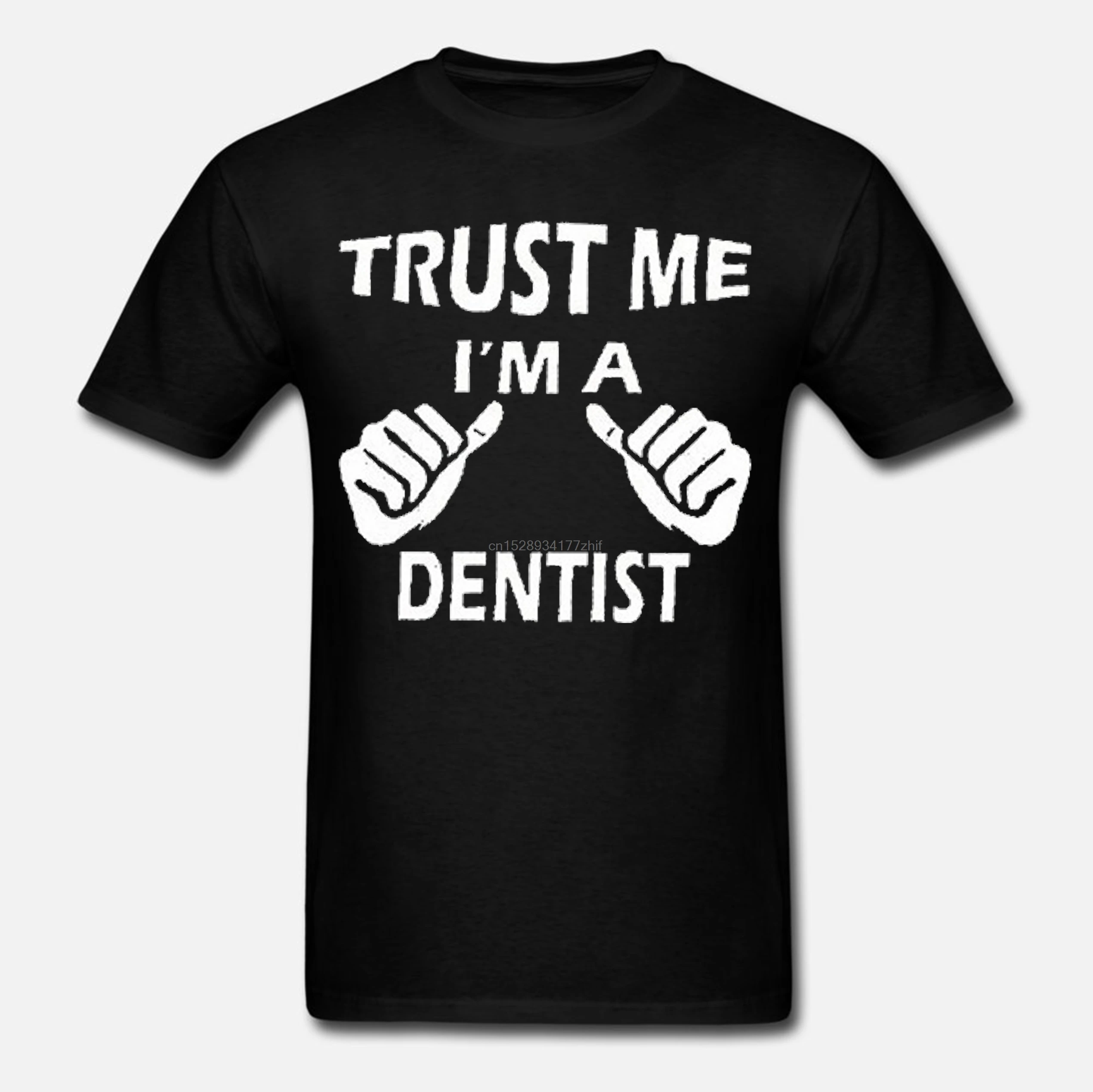 Мужская футболка с коротким рукавом принтом Trust Me I'm A Dentist | одежда