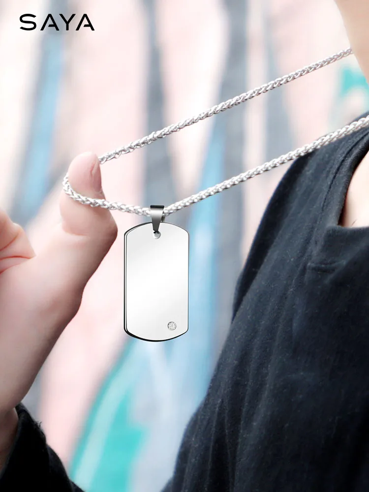 Ожерелья Кулоны из карбида вольфрама для мужчин и женщин с бесплатной