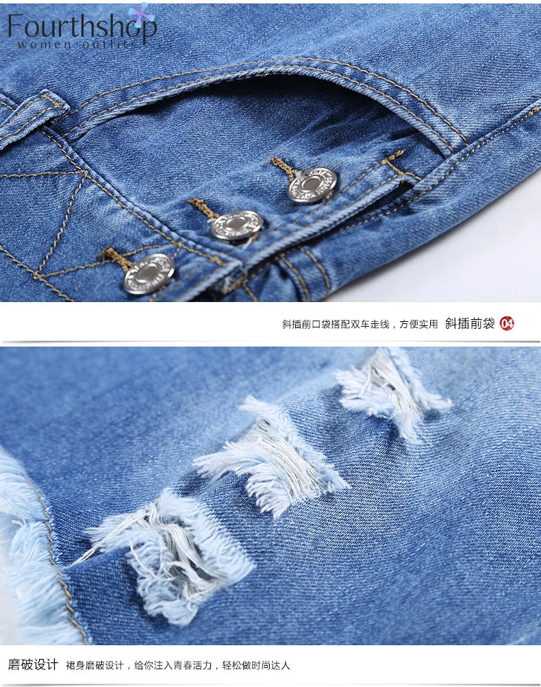 Женский джинсовый сарафан на подтяжках повседневный комбинезон без рукавов с