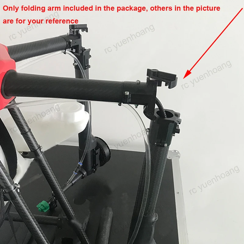 

1PC CNC Aluminum Alloy Spiral Buckle Down Folding Arm 35mm 40mm Carbon Tube Clip Pipe Clamp Fixed Connector for RC Agricure UAV