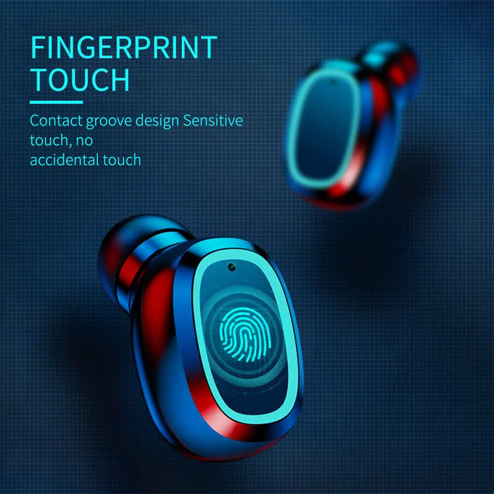 new arrival 2200mah charging case tws bluetooth earphones wireless headsets c1 cordless handsfree earbuds sports earset with mic free global shipping