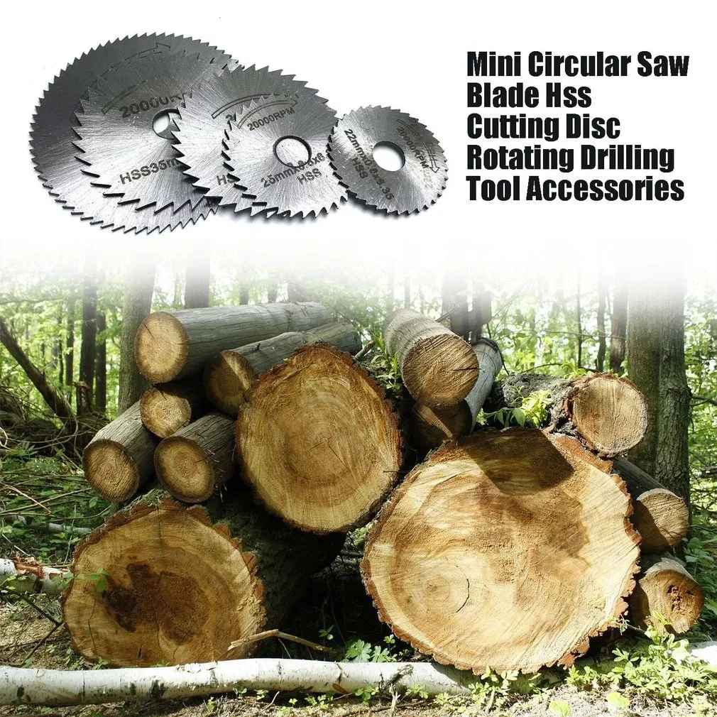

7 Mounted Metal Circular Saw Blade Speed Steel Mini-vane Blade Shank with A Drill Spindle Rotation Wood Cutting Warehouse