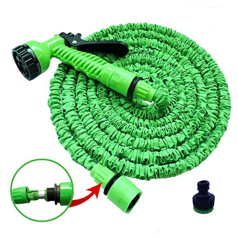 

25FT-250FT Garden Hose Expandable Magic Flexible Water Hose EU Hose Plastic Hoses Pipe With Spray Gun To Watering Car Wash Spray