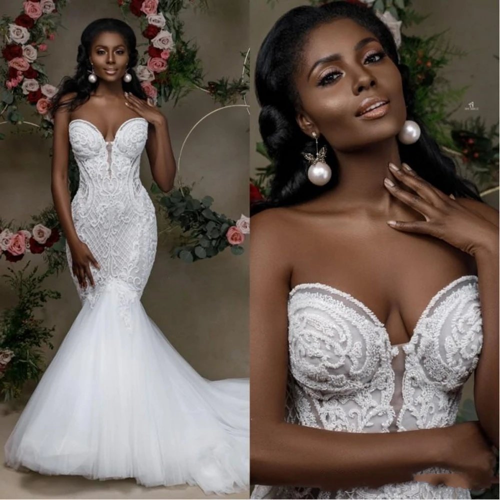 Женское свадебное платье с юбкой-годе черное невесты открытыми плечами и