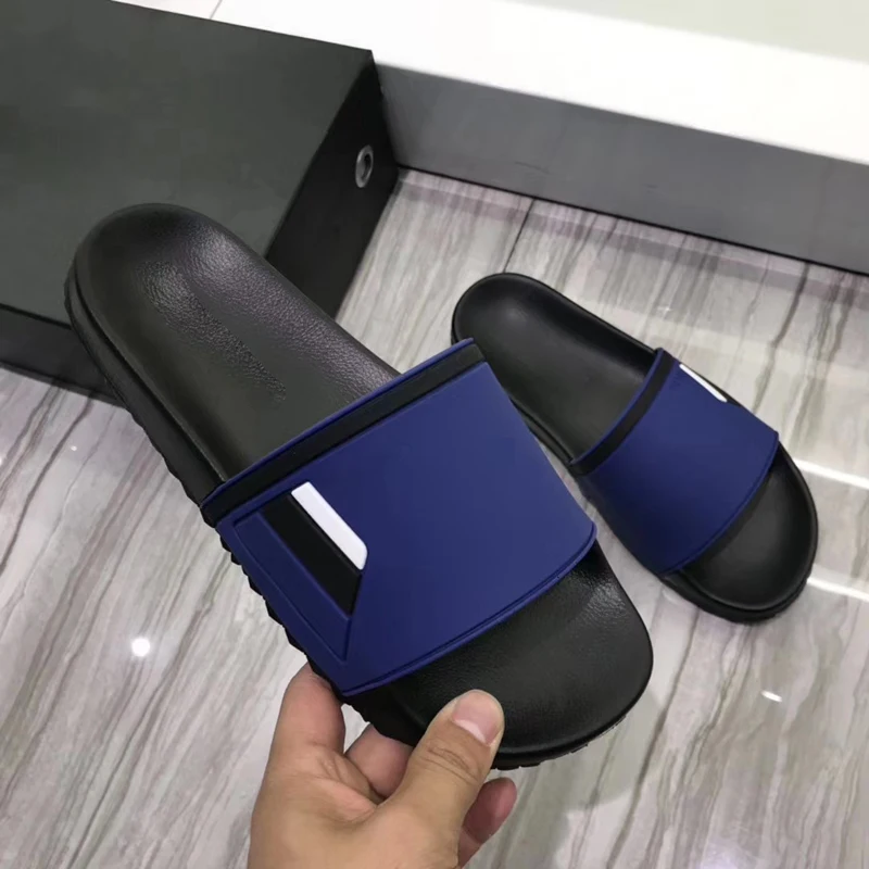 

2021 New Summer Outdoor Luxury Brand Sandals Men's Sneakers Leather Men's Slippers Top Quality Large Size 38-45