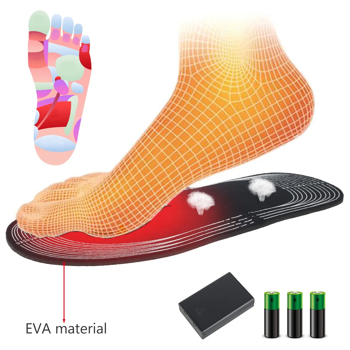 USB Heated Shoe Insoles for Feet Warm Sock Pad Mat Winter Warmer Heater Free Cut Heating Insole Thermal Shoes | Спорт и развлечения