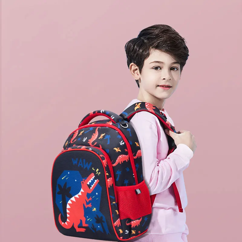 Dinosaur Flamingo rabbit Printed School Backpack For Boys Children book bags Grade 1-3 Orthopedic schoolbags mochila infantil