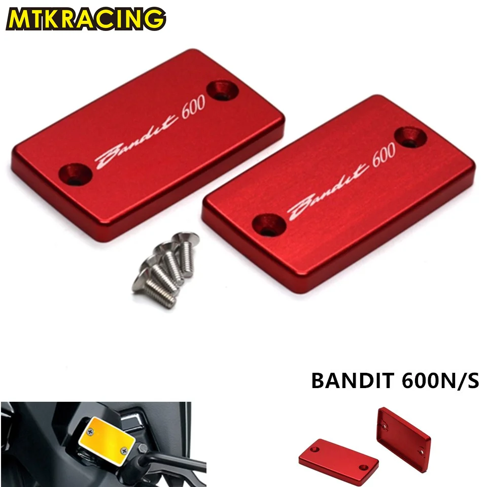 

CNC Motor Bike Aluminum Brake Fluid Reservoir Tank Cap Cover For SUZUKI BANDIT 600N/S 1995-2004