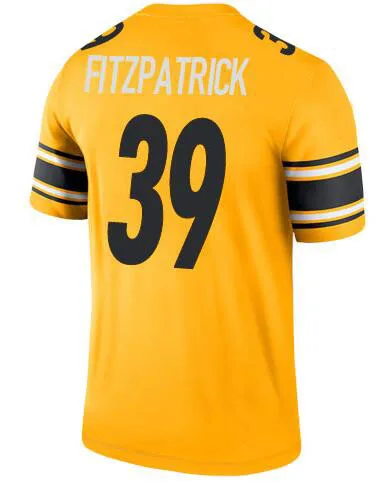 

embroidery American Jersey Minkah Fitzpatrick Men Women Kid Youth Yellow Pittsburgh Football Jersey