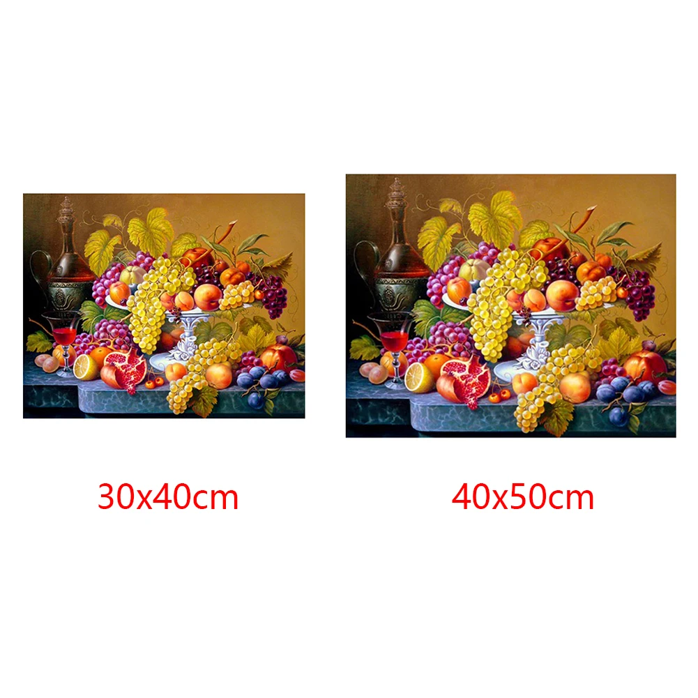 3D Настенный Декор без рамки, алмазная вышивка, картина, вышивка крестиком, современное искусство, сделай сам, ремесло, кристалл, кухня, фрукты, круглые стразы