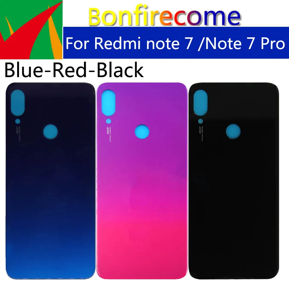 Для Xiaomi Redmi note 7 pro крышка батареи Задняя стеклянная панель Дверь Корпус чехол для