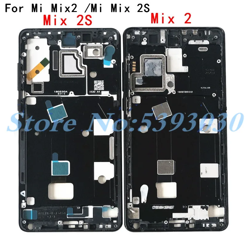 Передняя панель корпуса для Xiaomi Mi Mix 2 mix2/Xiaomi 2S mix2S ЖК дисплей лицевая боковые