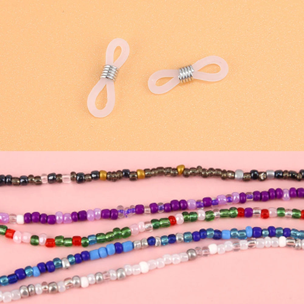 

1 Pc Beaded Mask Lanyard With Clips Eyeglass Neck Chain Strap Beads Mask Holders Eyeglass Accessory For Women