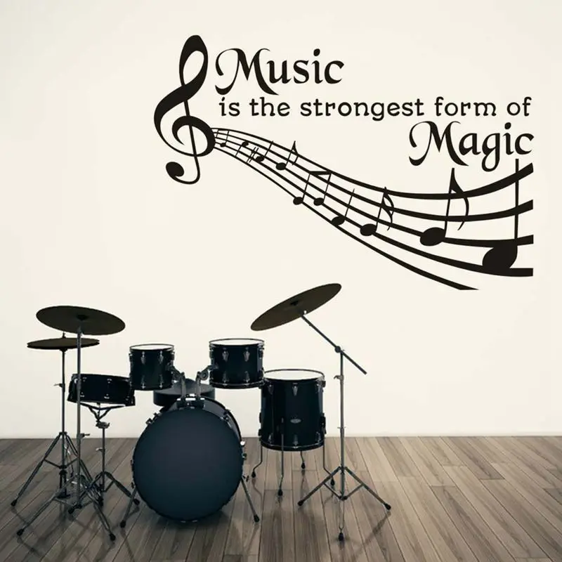 Музыка-самая сильная форма волшебных цитат художественные наклейки на стены