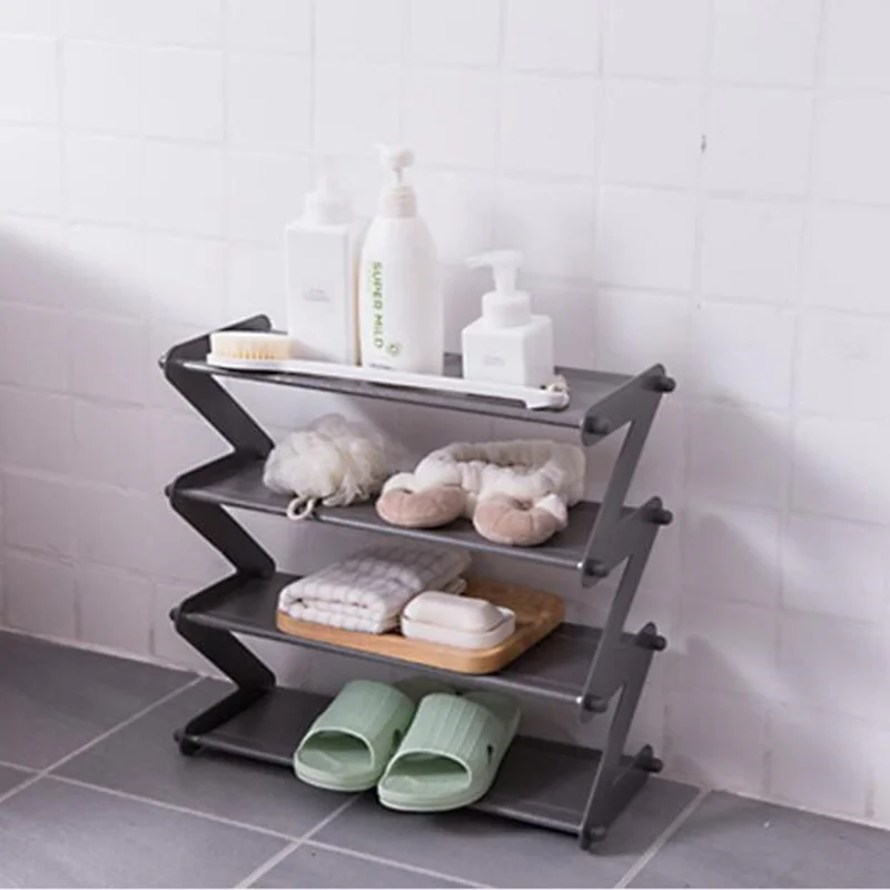 Многослойная полка для обуви из нержавеющей стали простой нетканый стеллаж