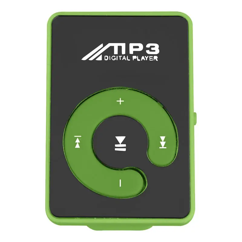 Мини зеркальный зажим USB цифровой Mp3 музыкальный плеер Поддержка 8 Гб SD TF карта