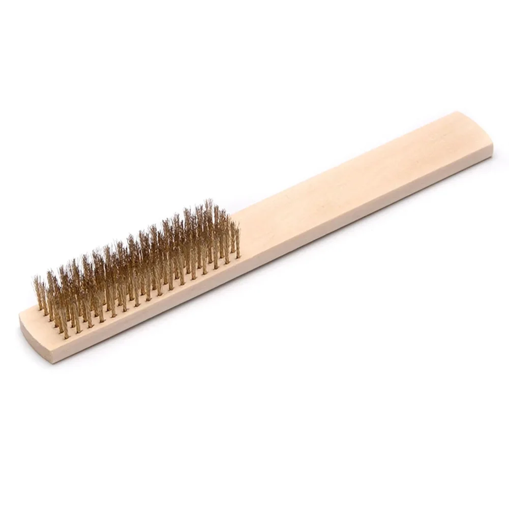 

Brush Brushes Cleaning Derusting Hand Tool Steel Wire Wood Handle 3 Pcs