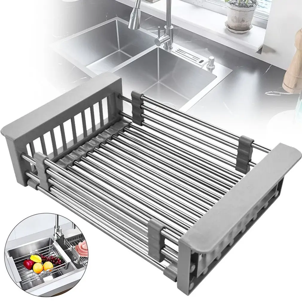 Сушилка для посуды сушилка сливная корзина кухонный органайзер из нержавеющей