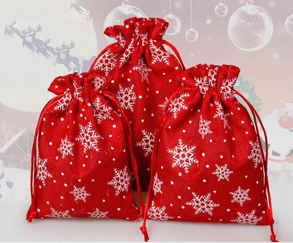 

Рождественская Подарочная сумка, украшение, Рождественская ткань, украшения для бижутерии, день рождения, конфеты, наполнитель для чулок