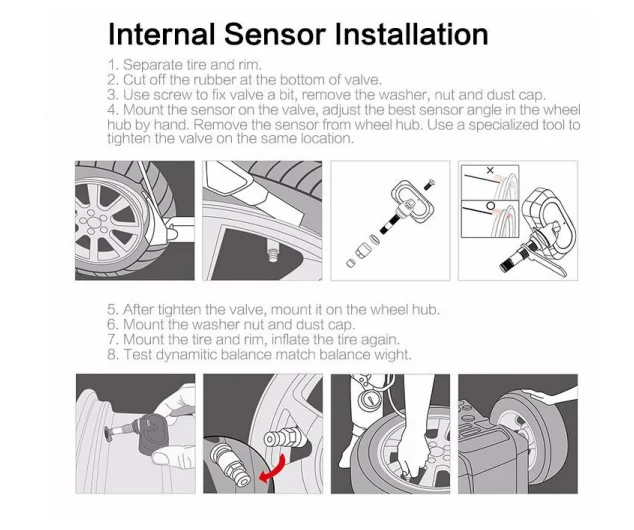Умный автомобиль TPMS система контроля давления в шинах Солнечная энергия TPMS цифровой ЖК-дисплей автоматическая система охранной сигнализации s Внутренний датчик
