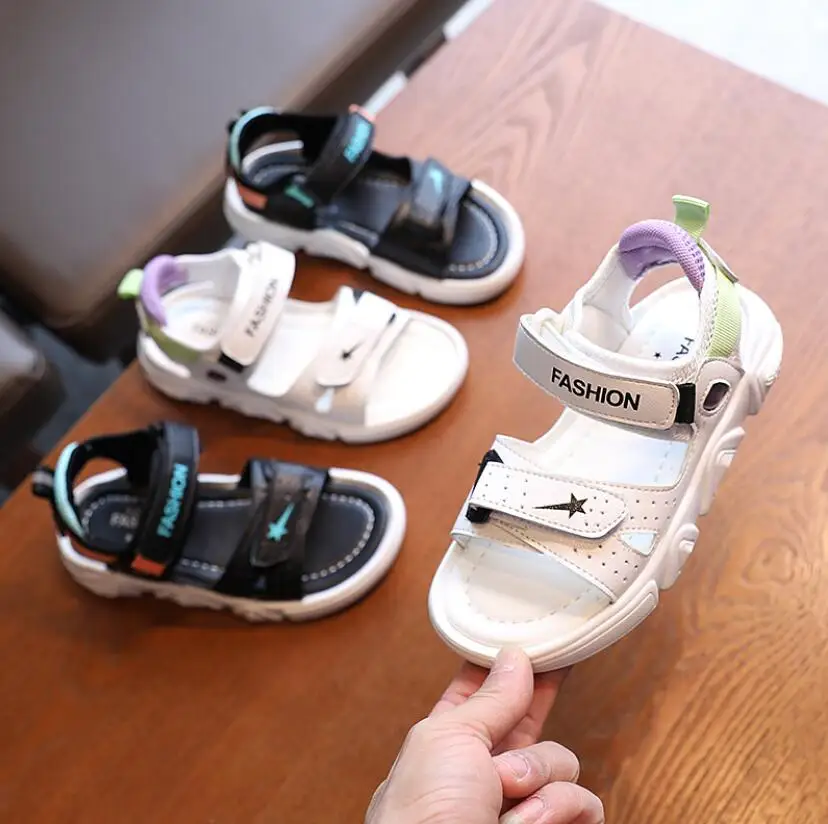 2021 летние детские сандалии из искусственной кожи повседневная обувь для