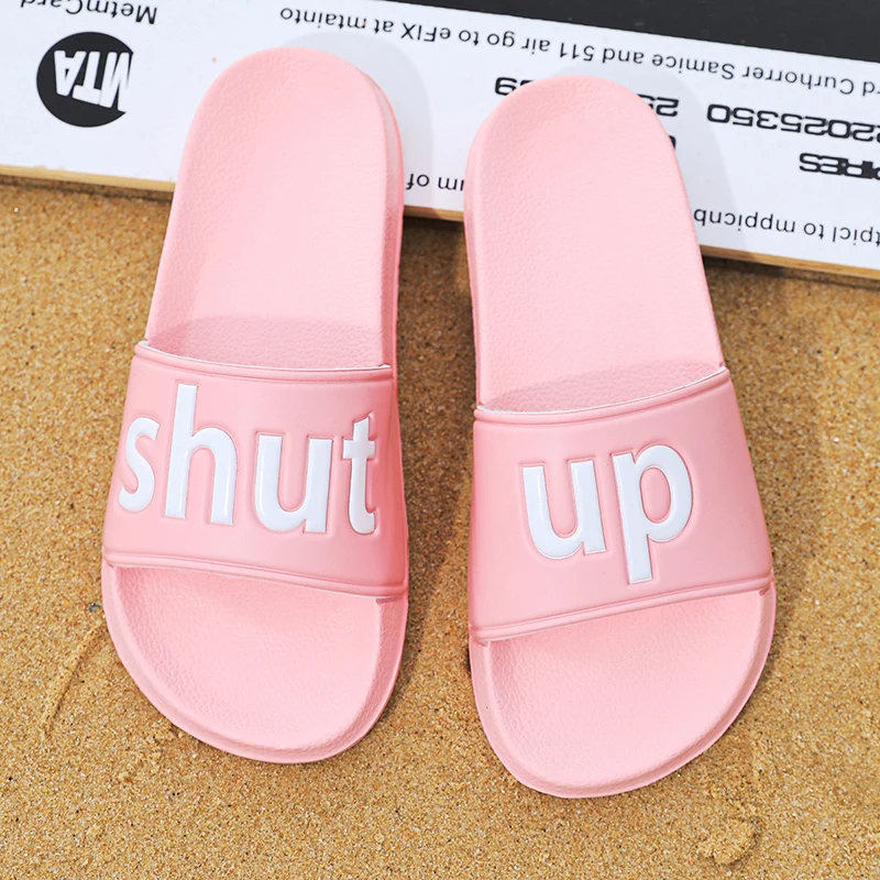 

PULOMIES Summer Men Women Slippers Casual Home Loafers Outdoor Quick Dry Massage Hole Clogs Couple Garden Shoes Beach Sandals 46