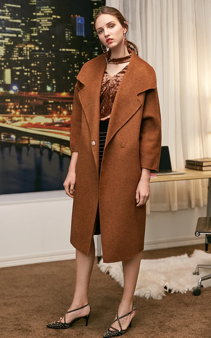 Vero Moda женское офисное пальто из чистой шерсти с нагрудным карманом на пуговицах | 318327556