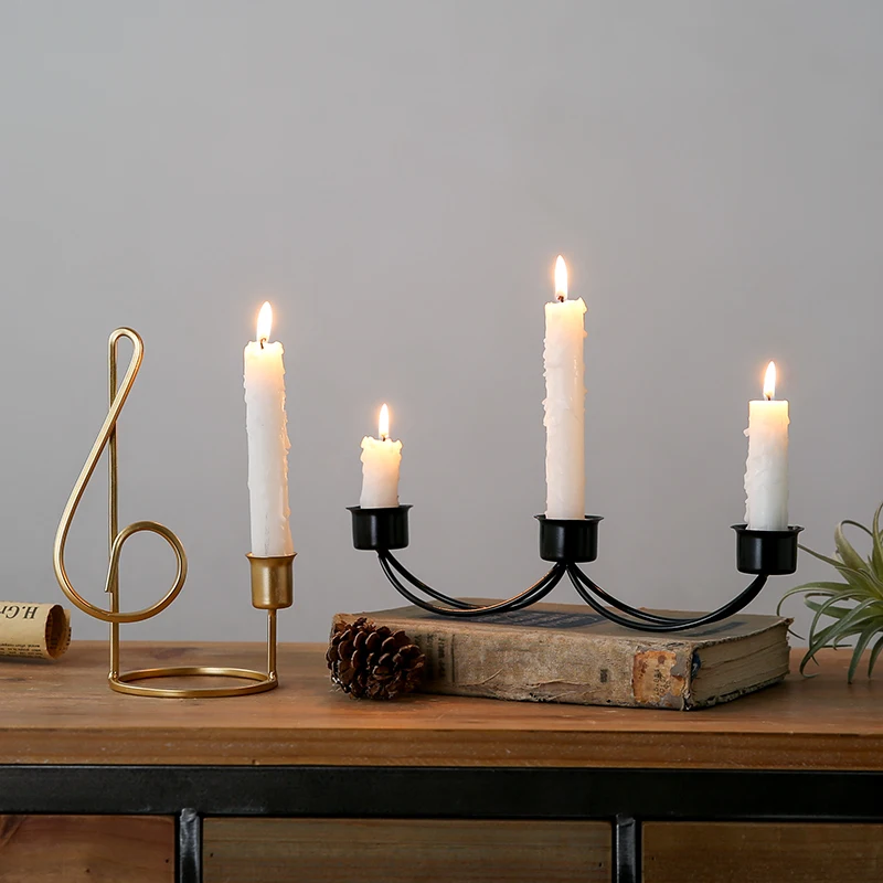 

Candle Modern Metal Candle Holder Luxury Candle Holder Practical Dining Table Home Decoration