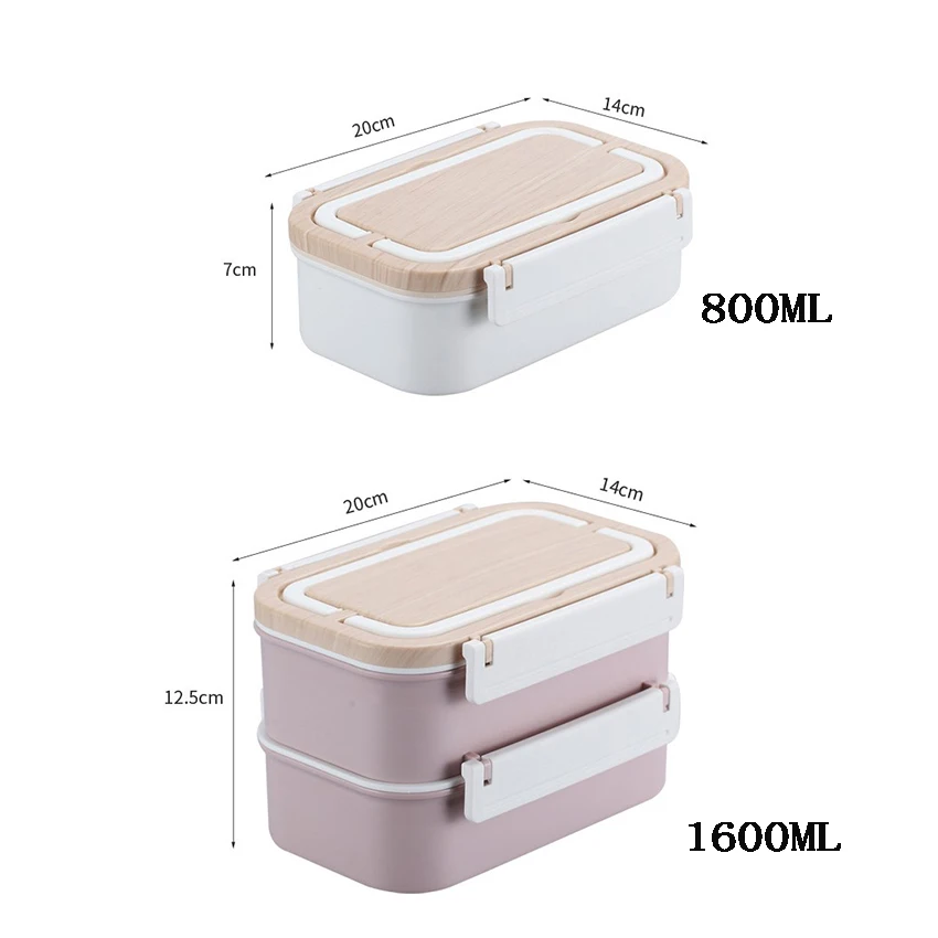 

Insulated Lunch Box Portable Bento Box 304 Stainless Steel Double-layer Tableware Large Capacity Food Container For Kids Adult