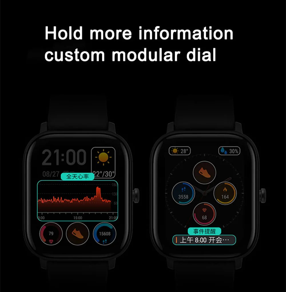 Глобальная версия Amazfit GTS Смарт-часы 5ATM водонепроницаемые плавательные умные часы 14 дней батарея управление музыкой для телефона Xiaomi IOS