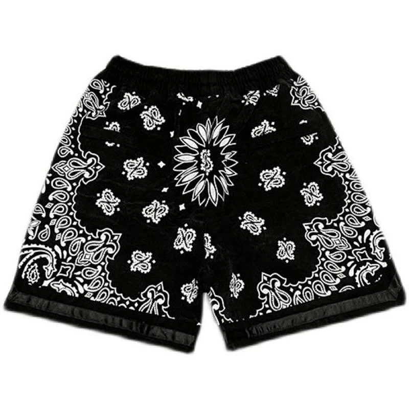 

21SS Cashew nuts printing Askyurself shorts baggy jeans oversized Askyurself pants justin bieber demon slayer Askyurself shorts